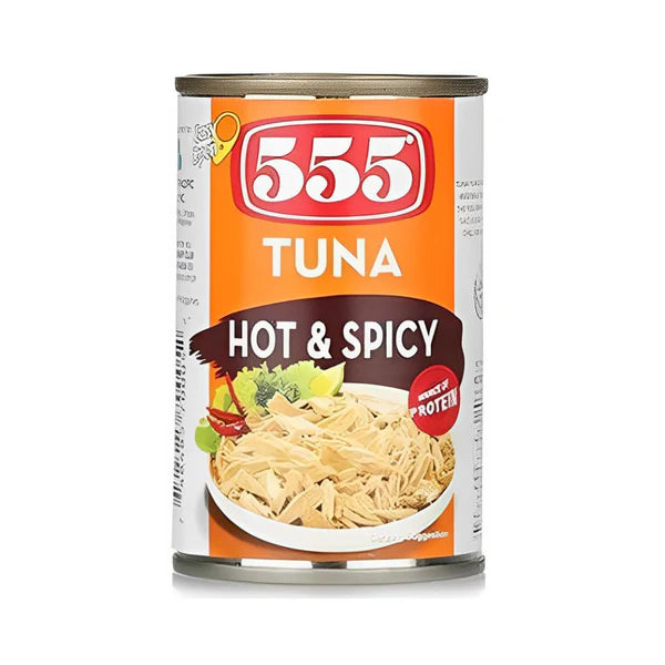 555 TUNA FLAKES HOT & SPICY EOE 155G