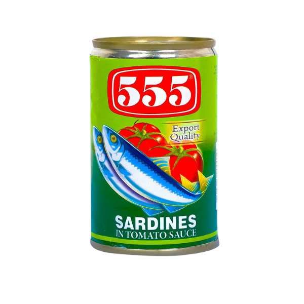 555 SARDINES IN TOMATO SAUCE EOE 425G