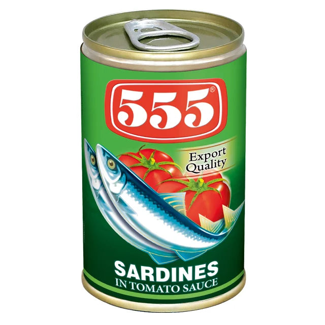 555 SARDINES IN TOMATO SAUCE EOE 155G